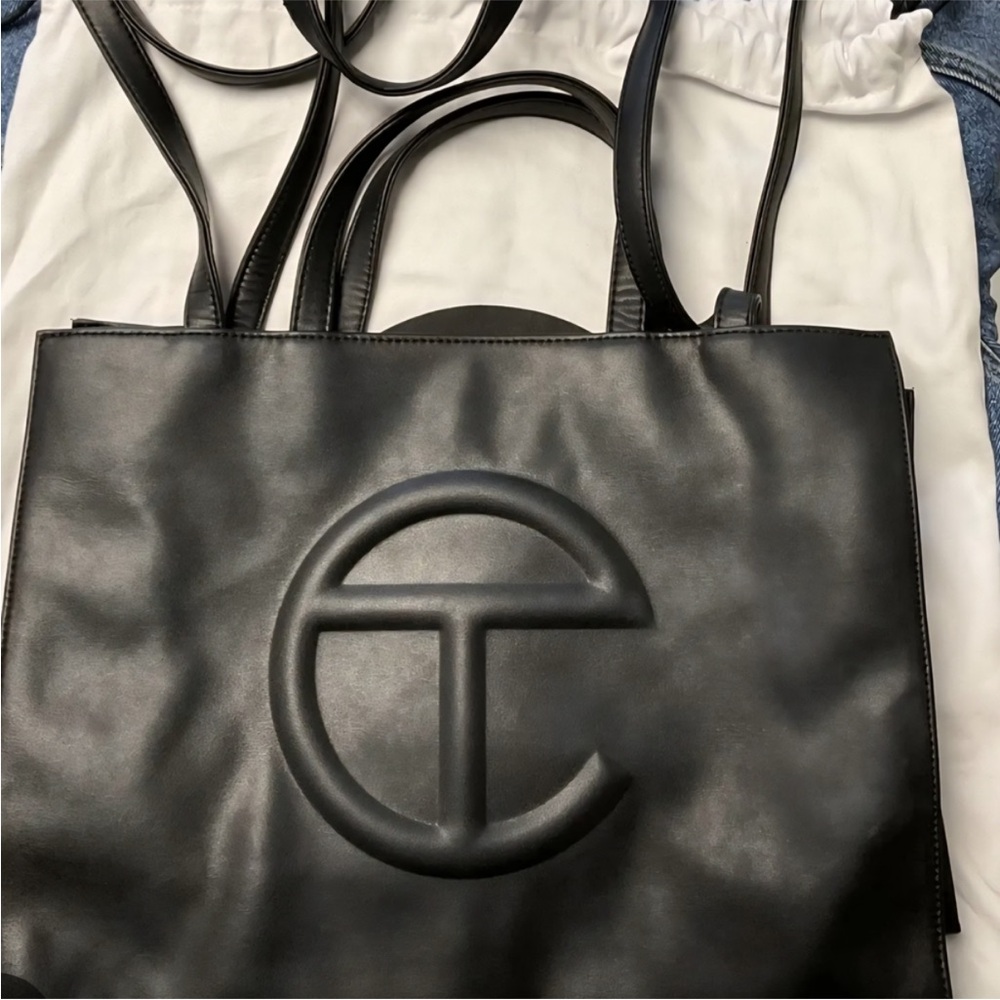 Telfar Black shmedium Tote Bag